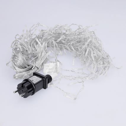 Brilagi - LED välistingimuste valguskett 200×LED/8 režiimi 13 m IP44 külmvalge jääpurikad