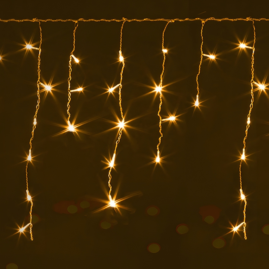 Brilagi - LED välisvalguskett 200xLED/8 funktsiooni 13x0,6m IP44 soe valge