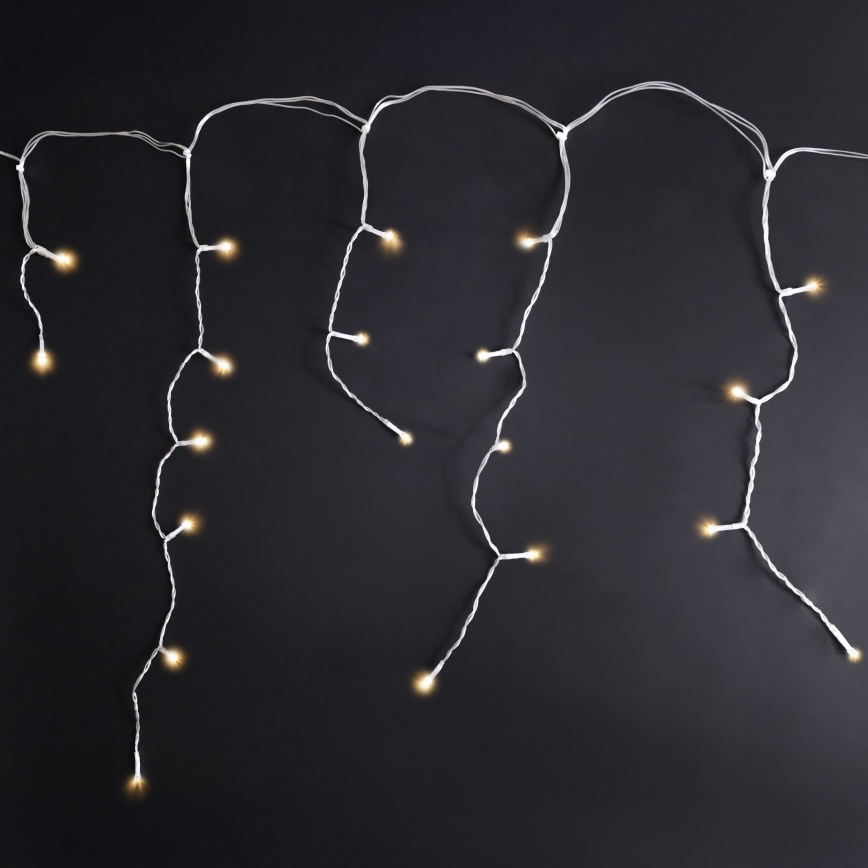 Brilagi - LED välisvalguskett 400xLED/8 funktsiooni 23m IP44 soe valge