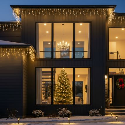 Brilagi - LED välisvalguskett 400xLED/8 funktsiooni 23m IP44 soe valge