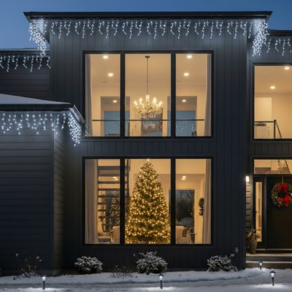 Brilagi - LED välisvalguskett 400xLED/8 režiimi 23m IP44 külmvalge