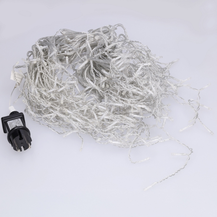 Brilagi - LED välisvalguskett 400xLED/8 režiimi 23m IP44 külmvalge