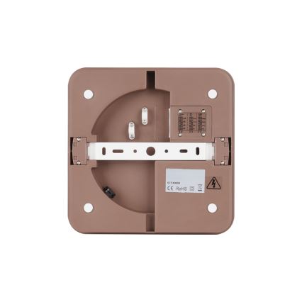 Brilagi - LED välilaevalgusti anduriga BENE LED/18W/230V 21,5x21,5 cm pruun IP54