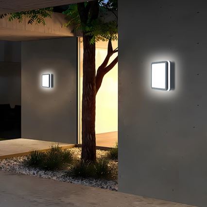 Brilagi - LED välisvalgusti liikumisanduriga BENE LED/18W/230V 22x22 cm antratsiit IP54