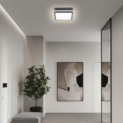 Brilagi - LED välisvalgusti liikumisanduriga BENE LED/18W/230V 22x22 cm antratsiit IP54