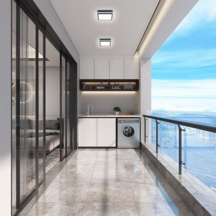 Brilagi - LED välisvalgusti liikumisanduriga BENE LED/18W/230V 22x22 cm antratsiit IP54