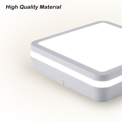 Brilagi - LED-välisvalgusti anduriga BENE LED/18W/230V 22x22 cm valge IP54