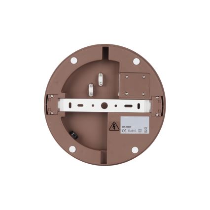 Brilagi - LED välistingimustele mõeldud laevalgusti liikumisanduriga BENE LED/18W/230V, läbimõõt 21,5 cm, pruun, IP54