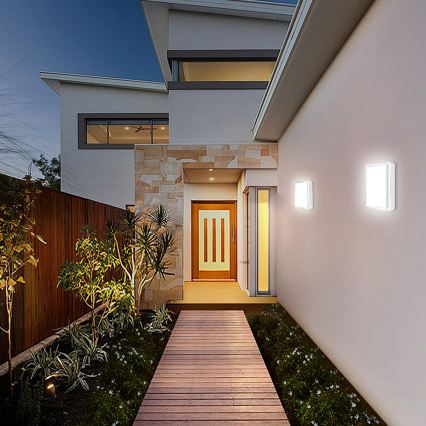 Brilagi - LED välisvalgusti anduriga BENE LED/24W/230V 26x26 cm valge IP54