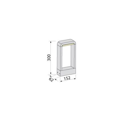BRILAGI - LED Välisvalgusti BARI LED/10W/230V 4000K IP65 30 cm antratsiit