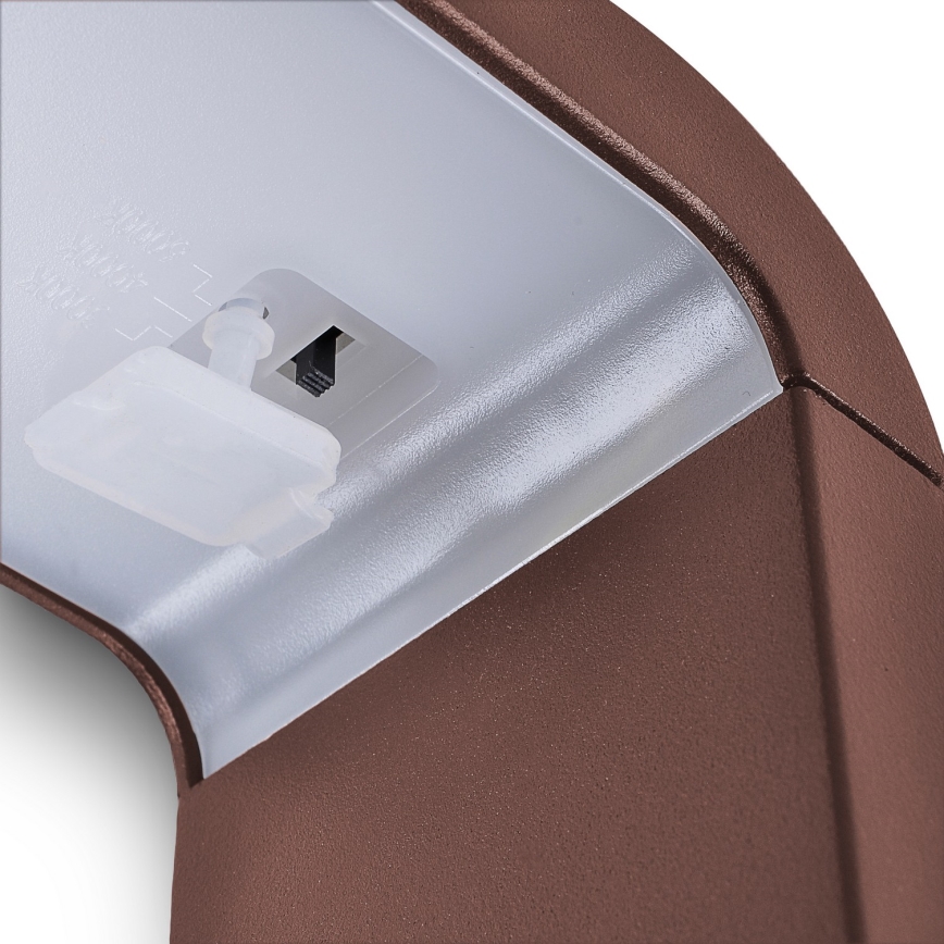 Brilagi - LED välisvalgusti BARI LED/7W/230V 3000/4000/6000K pruun IP54 50 cm