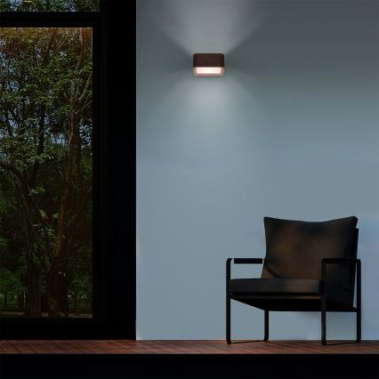 Brilagi - LED välisseinavalgusti BARI LED/7W/230V 3000/4000/6000K pruun IP54