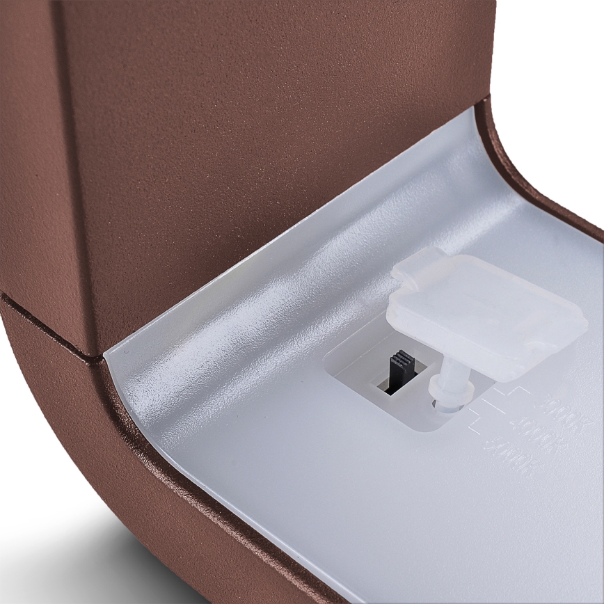 Brilagi - LED välisseinavalgusti BARI LED/7W/230V 3000/4000/6000K pruun IP54