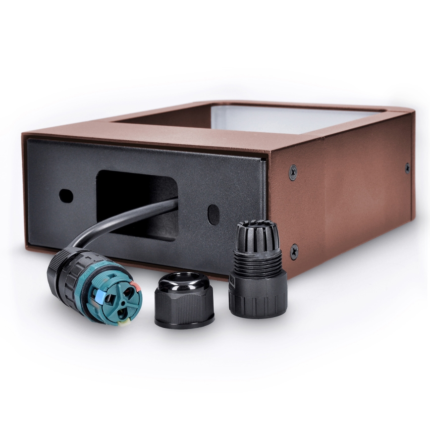 Brilagi - LED välisseinavalgusti BARI LED/7W/230V 3000/4000/6000K pruun IP54