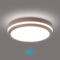 Brilagi - LED välisvalgusti BENE liikumisanduriga LED/24W/230V läbimõõduga 26 cm pruun IP54