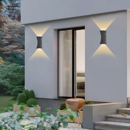 Brilagi - LED välisvalgusti BICON LED/10W/230V antratsiit IP44