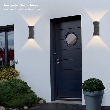 Brilagi - LED välisvalgusti BICON LED/10W/230V antratsiit IP44