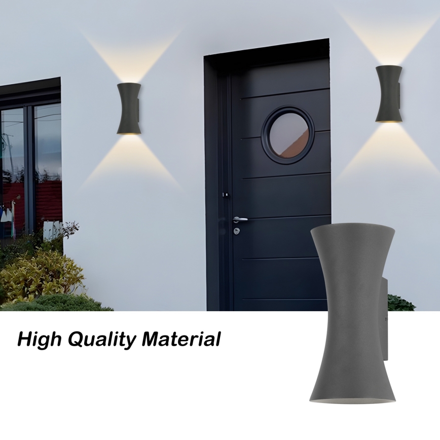 Brilagi - LED välisvalgusti BICON LED/10W/230V antratsiit IP44