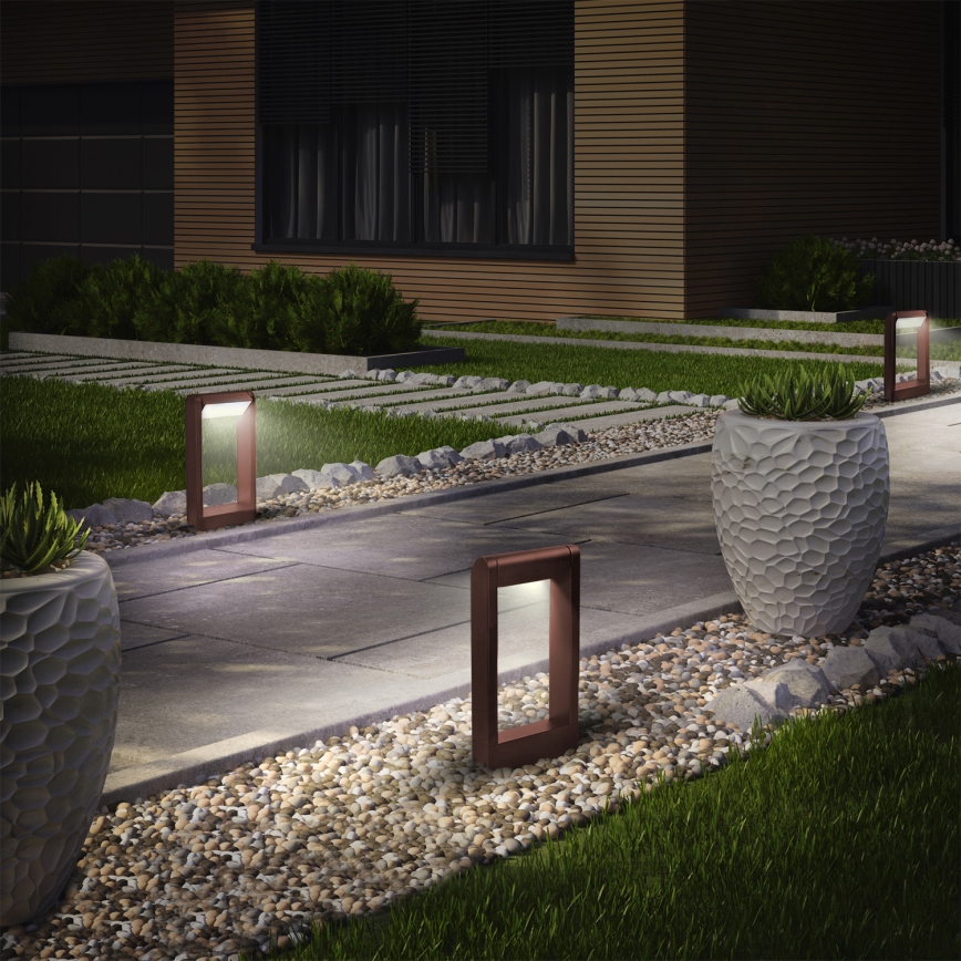 Brilagi - LED-välisvalgusti CROTONE LED/7W/230V pruun IP54 30 cm