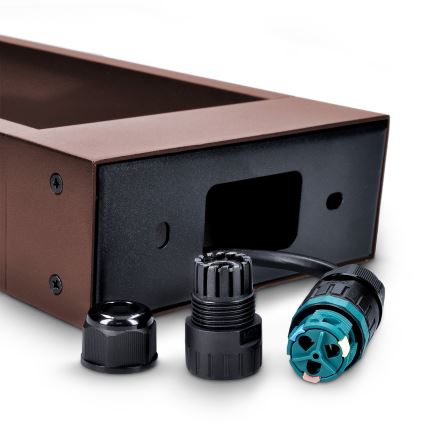 Brilagi - LED välisvalgusti CROTONE LED/7W/230V pruun IP54 80 cm