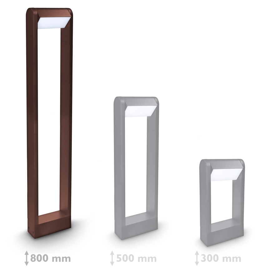 Brilagi - LED välisvalgusti CROTONE LED/7W/230V pruun IP54 80 cm