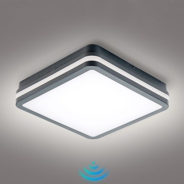 Brilagi - LED välisvalgusti liikumisanduriga BENE LED/24W/230V 26x26 cm antratsiit IP54