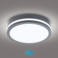 Brilagi - LED-välisvalgusti liikumisanduriga BENE LED/24W/230V, läbimõõt 26 cm, antratsiit, IP54