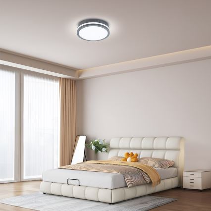 Brilagi - LED-välisvalgusti liikumisanduriga BENE LED/24W/230V, läbimõõt 26 cm, antratsiit, IP54