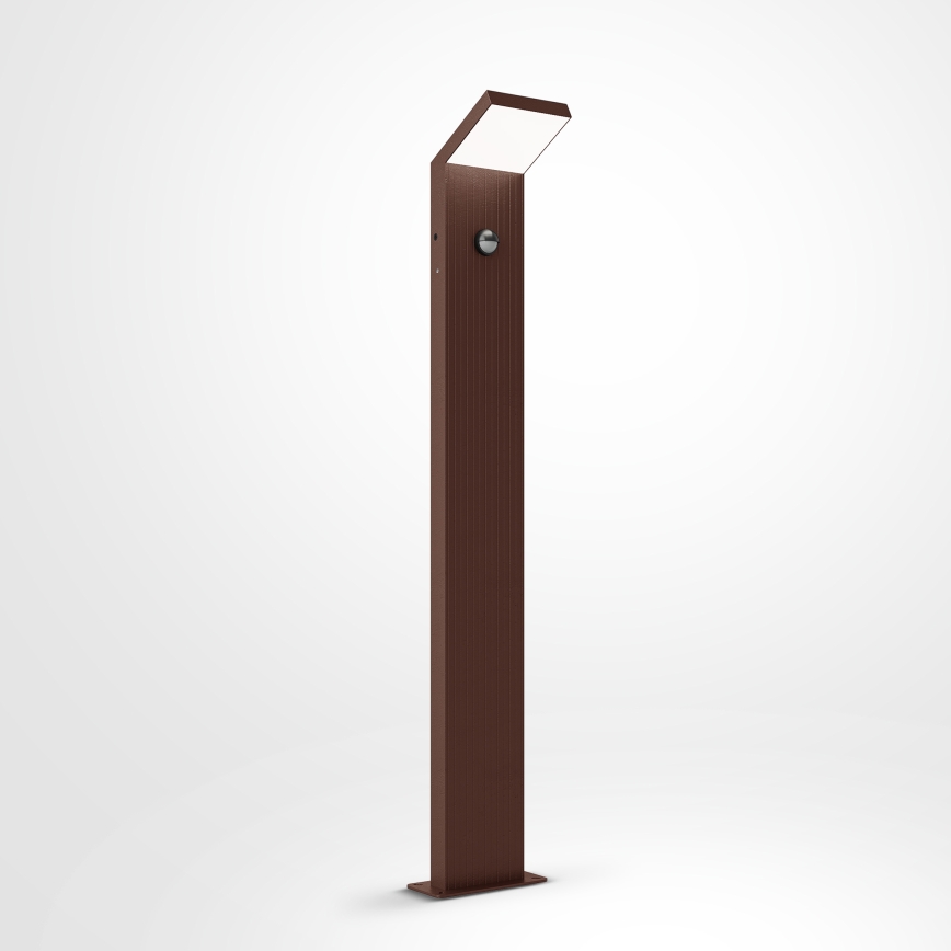 Brilagi - LED-välisvalgusti liikumisanduriga RIANO LED/8W/230V pruun IP65 80 cm