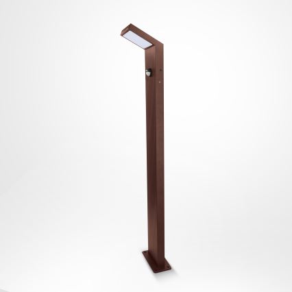 Brilagi - LED-välisvalgusti liikumisanduriga RIANO LED/8W/230V pruun IP65 80 cm