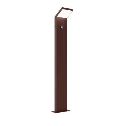 Brilagi - LED-välisvalgusti liikumisanduriga RIANO LED/8W/230V pruun IP65 80 cm