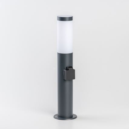 BRILAGI - LED välisvalgusti pistikupesaga ELIA 1xE27/7W/230V 4000K IP44 50 cm antratsiit