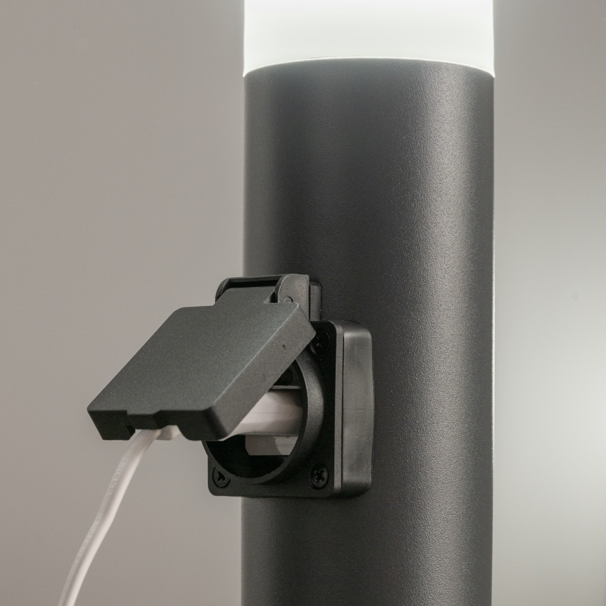BRILAGI - LED välisvalgusti pistikupesaga ELIA 1xE27/7W/230V 4000K IP44 50 cm antratsiit