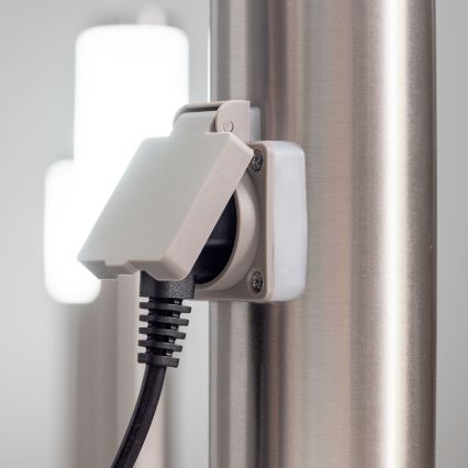 BRILAGI - LED välisvalgusti pistikupesaga ELIA 1xE27/7W/230V 4000K IP44 50 cm mattkroom