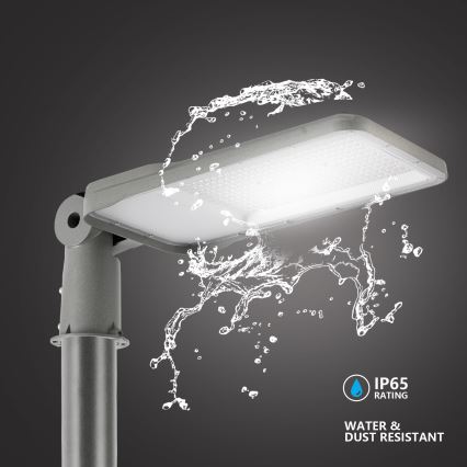 Brilagi - LED tänavavalgusti 3 m postiga ja pöördeühendusega URBANLIGHT LED/200W/230V hall IP65