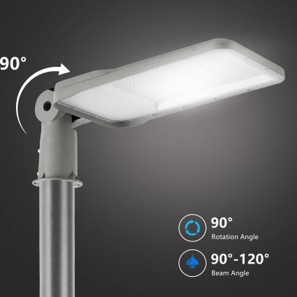 Brilagi - LED tänavavalgusti 3 m postiga ja pöördeühendusega URBANLIGHT LED/200W/230V hall IP65