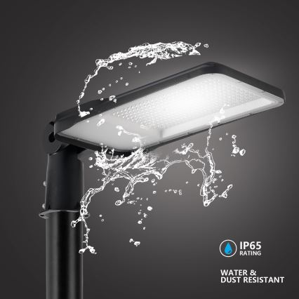Brilagi - LED tänavavalgusti koos 3 m postiga ja liigendiga URBANLIGHT LED/200W/230V, must, IP65