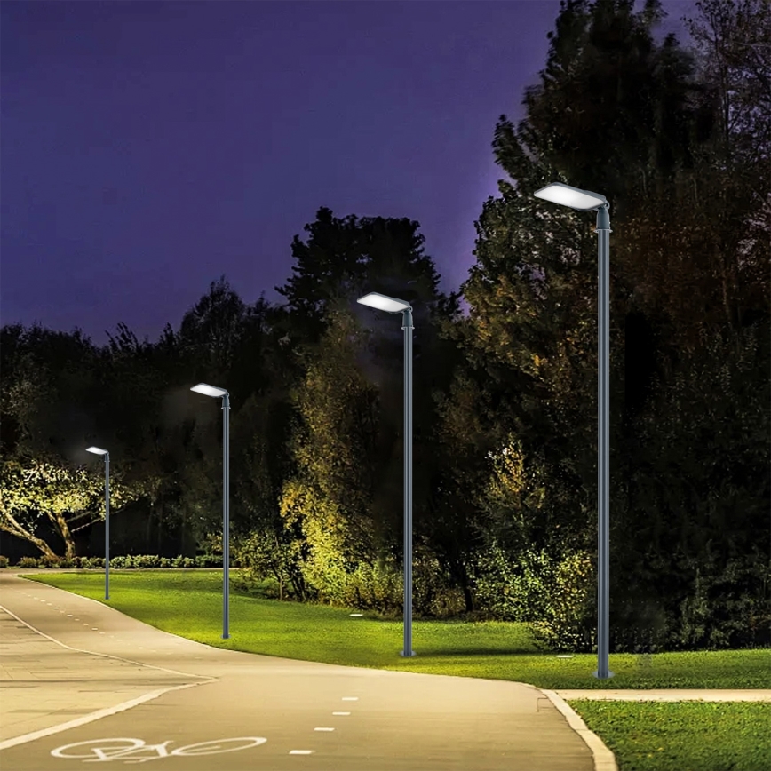 Brilagi - URBANLIGHT LED tänavavalgusti koos 4 m postiga ja liigendiga LED/100W/230V antratsiit IP65