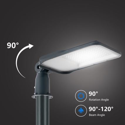 Brilagi - URBANLIGHT LED tänavavalgusti koos 4 m postiga ja liigendiga LED/100W/230V antratsiit IP65