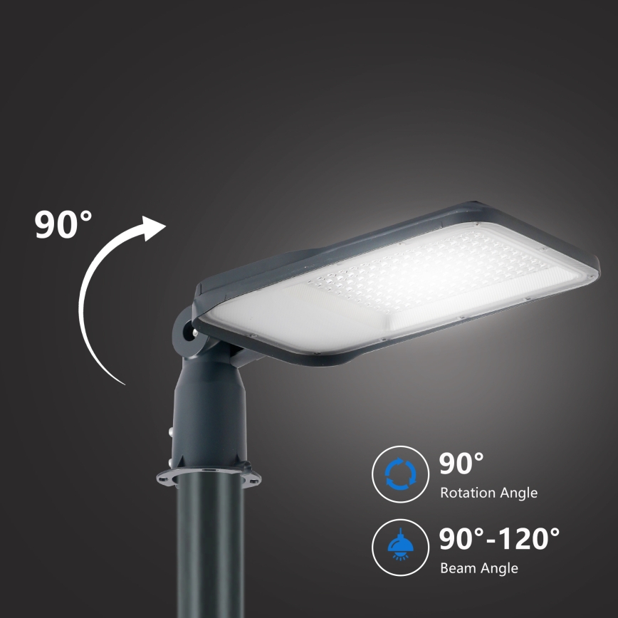 Brilagi - URBANLIGHT LED tänavavalgusti koos 4 m postiga ja liigendiga LED/100W/230V antratsiit IP65