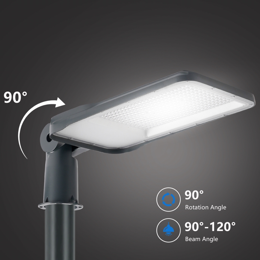 Brilagi - LED tänavavalgusti koos 5 m postiga ja liigendiga URBANLIGHT LED/200W/230V antratsiit IP65