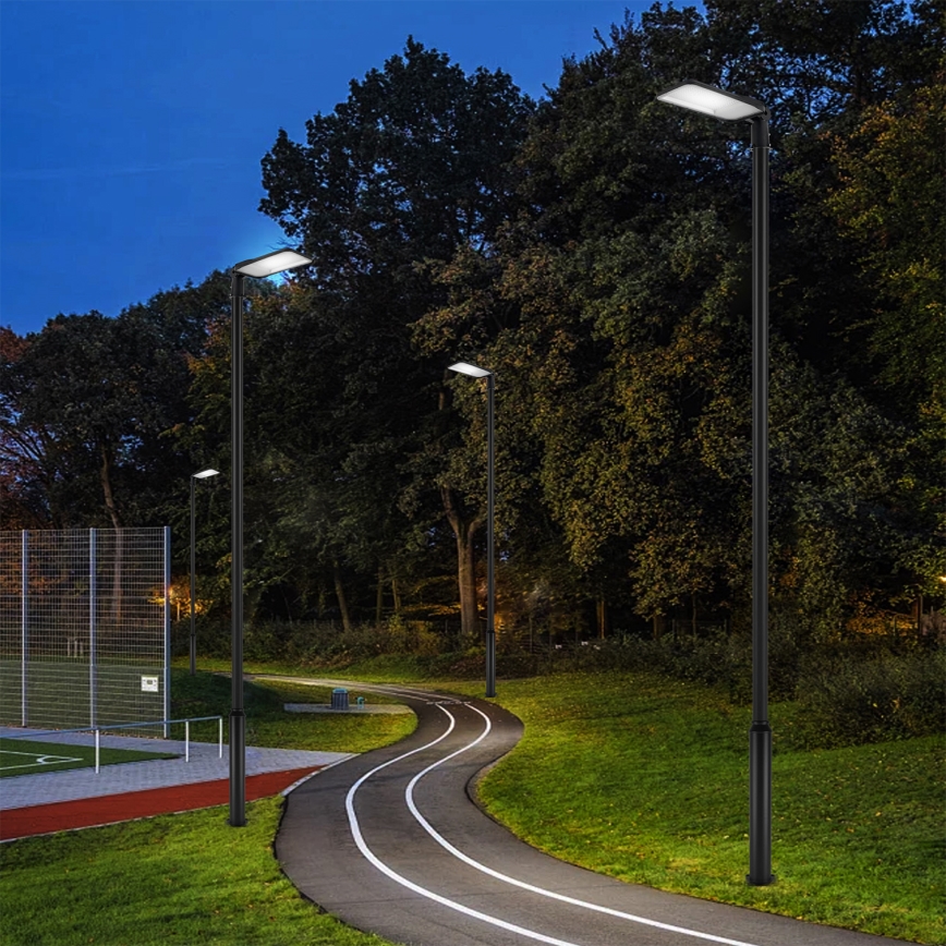 Brilagi - URBANLIGHT LED/200W/230V tänavavalgusti postiga ja 5 m liigendiga, must, IP65