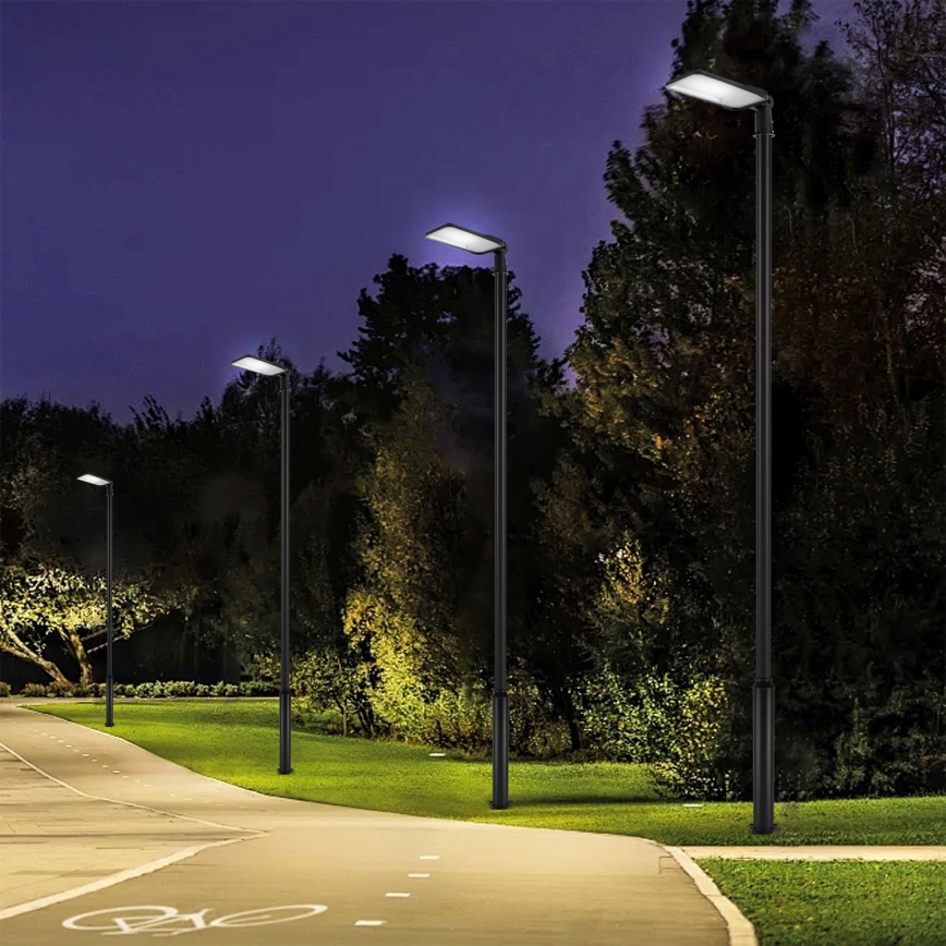 Brilagi - URBANLIGHT LED/200W/230V tänavavalgusti postiga ja 5 m liigendiga, must, IP65