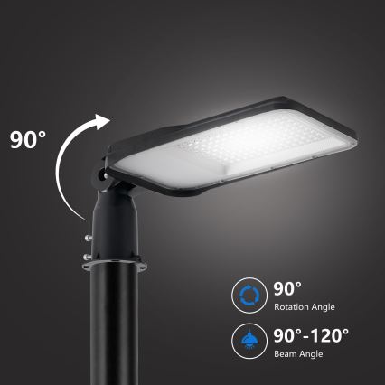 Brilagi - LED välitänavavalgusti 4 m postiga ja liigendiga URBANLIGHT LED/100W/230V must IP65