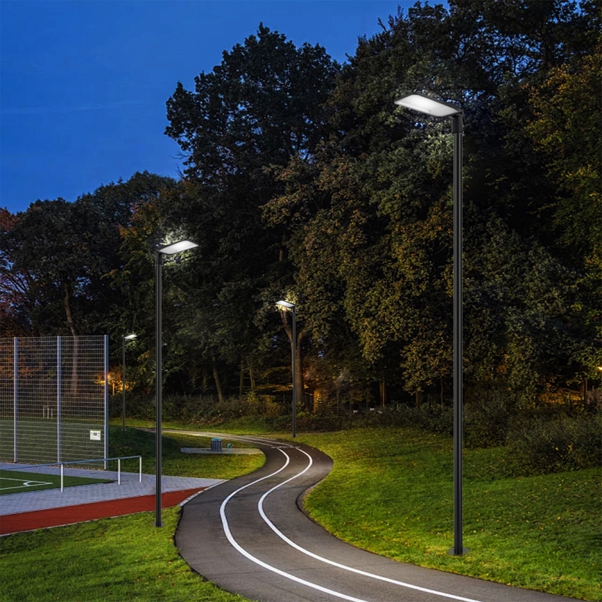 Brilagi - LED tänavavalgusti postiga ja liigendiga, 4 m, URBANLIGHT LED/200W/230V, must, IP65