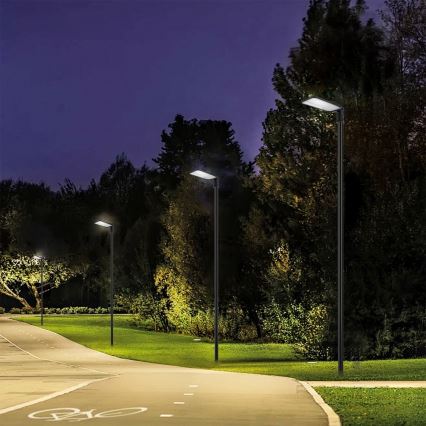 Brilagi - LED tänavavalgusti postiga ja liigendiga, 4 m, URBANLIGHT LED/200W/230V, must, IP65