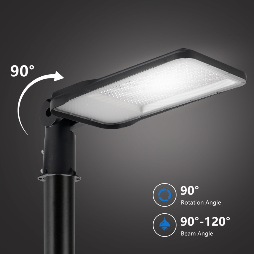 Brilagi - LED tänavavalgusti postiga ja liigendiga, 4 m, URBANLIGHT LED/200W/230V, must, IP65