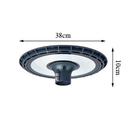 Brilagi - LED tänavavalgusti postiga 3 m URBANSPARK LED/120W/230V antratsiit IP65
