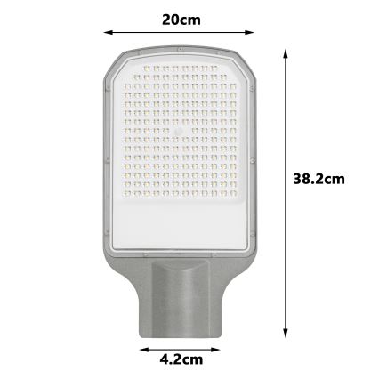 Brilagi - LED välisvalgusti URBANLIGHT LED/100W/230V hall IP65