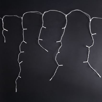 Brilagi - LED välistingimustesse mõeldud valguskett, 200 LEDi/8 funktsiooniga, 13 m, IP44, soe valge, jääpurikad